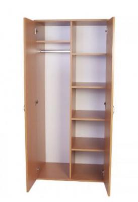 Шафа для одягу і книг закрита 2-дверна БРІК